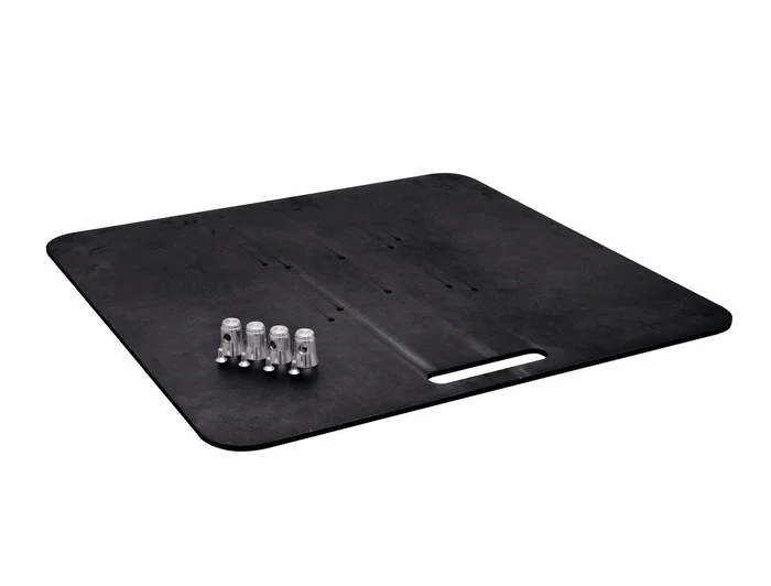 ALUTRUSS Bodenplatte 80×80 schwarz 30kg