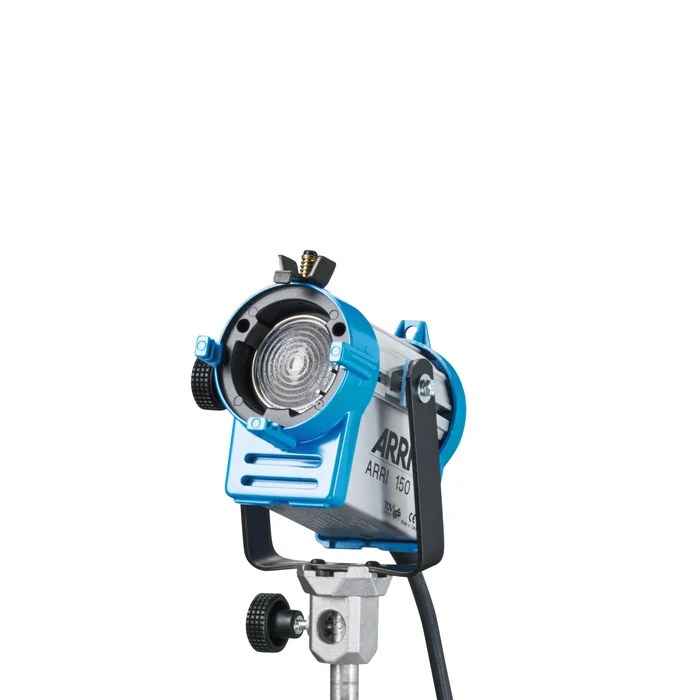 ARRI 150 mit Kabeldimmer blau/silber 90 – 250 V~ Schuko