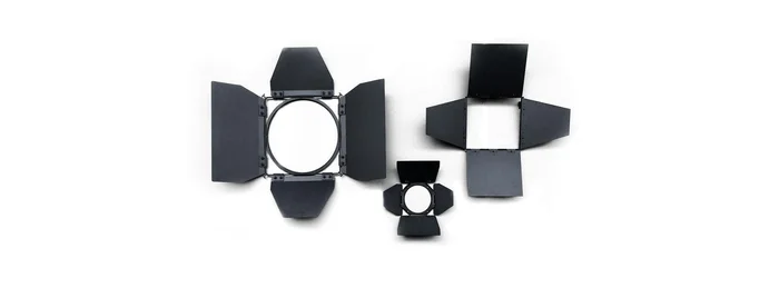 ARRI 4-Flügeltor, schwarz/silber (197 mm / 7,8″) für ARRISUN 5 Event