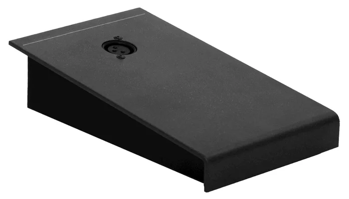 AUDAC APM – Tisch-Standfuß für Schwanenhalsmikrofon, 1xXLR/f- &1xXLR/m-Buchse, grau