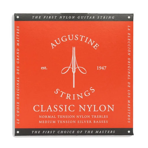 Augustine Klassikgitarre-Saiten Classic Label Satz Rot normal/medium
