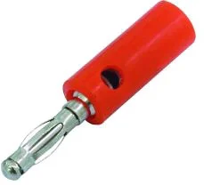 Bananenstecker – Einzeln, Rot