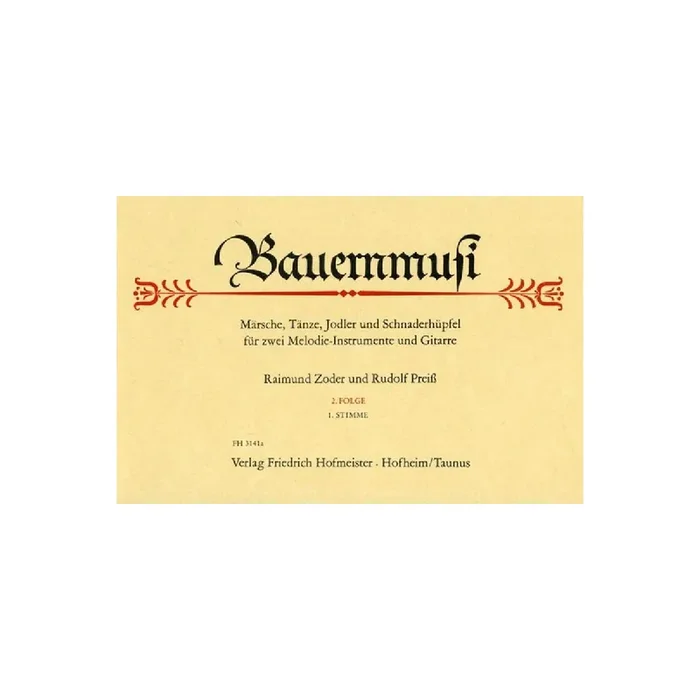 Bauernmusi Folge 2 für 2 melodie-