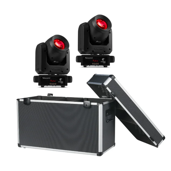 BeamZ Cobra 100H Beam DJ Set – 2 Stück mit Case
