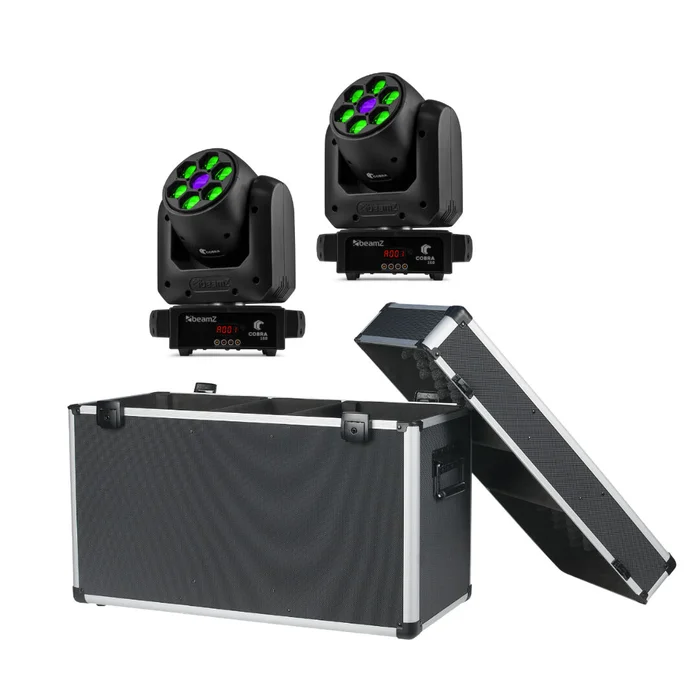 BeamZ Cobra 160 Spot DJ Set – 2 Stück mit Case