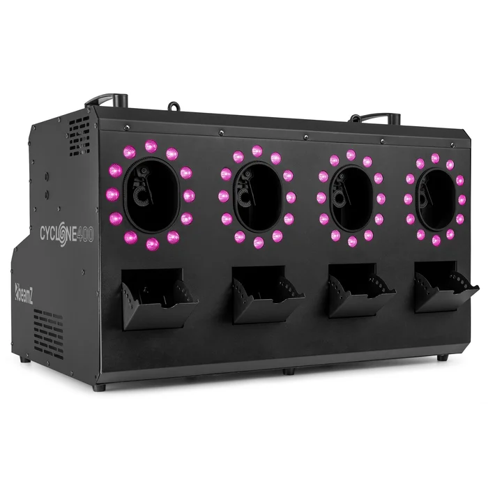 BeamZ Cyclone400 Nebel & Seifenblasen-Maschine mit RGBW LEDs