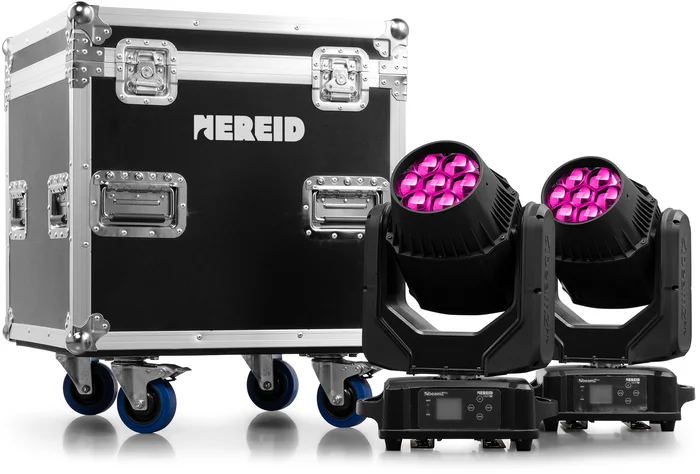 beamZ Pro Nereid740 Outdoor LED Bee Eye Moving Head mit Zoom 2 Stück im Flightcase