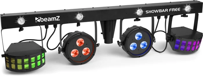 beamZ SHOWBAR FREE 2x PAR, 2x Derby und Strobe