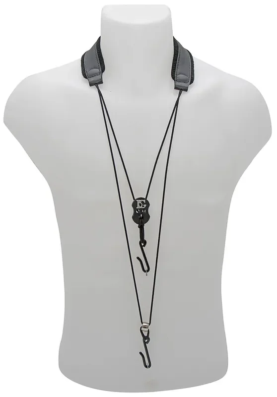 BG C50B Leder- Nackengurt 2 Metallhaken für Bassklarinette