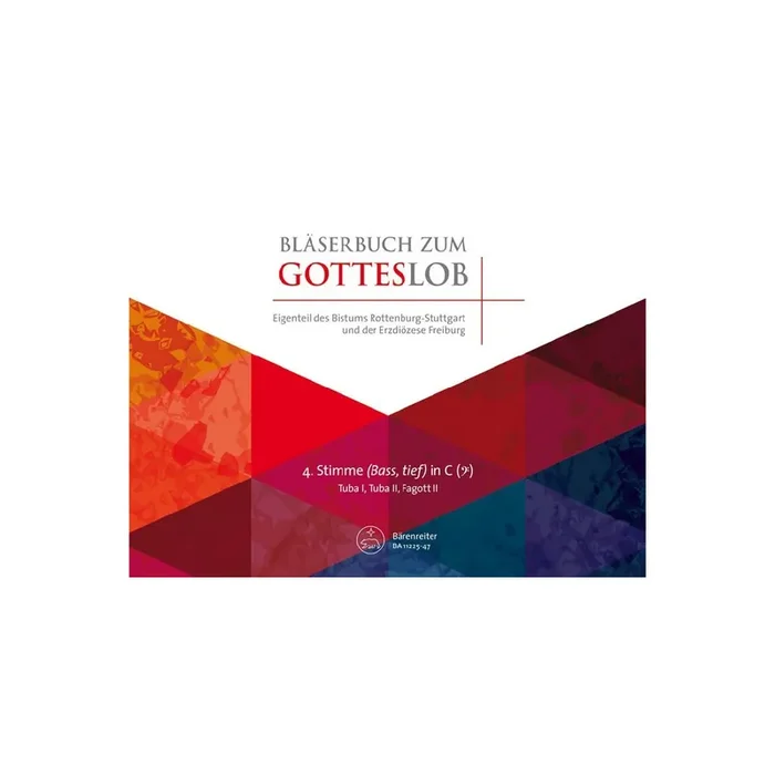 Bläserbuch zum Gotteslob Diözese Freiburg/Rottenburg-Stuttgart