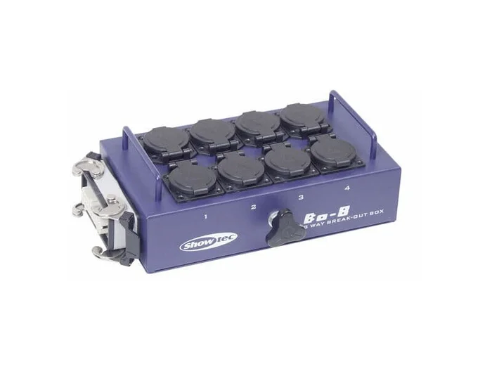 BO-8-S1 Powerbox mit 8 Schutzkontakt, 1x Multipin