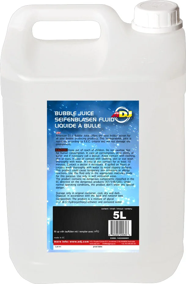 Bubble Juice fertig gemischt 5L – Seifenblasenfluid