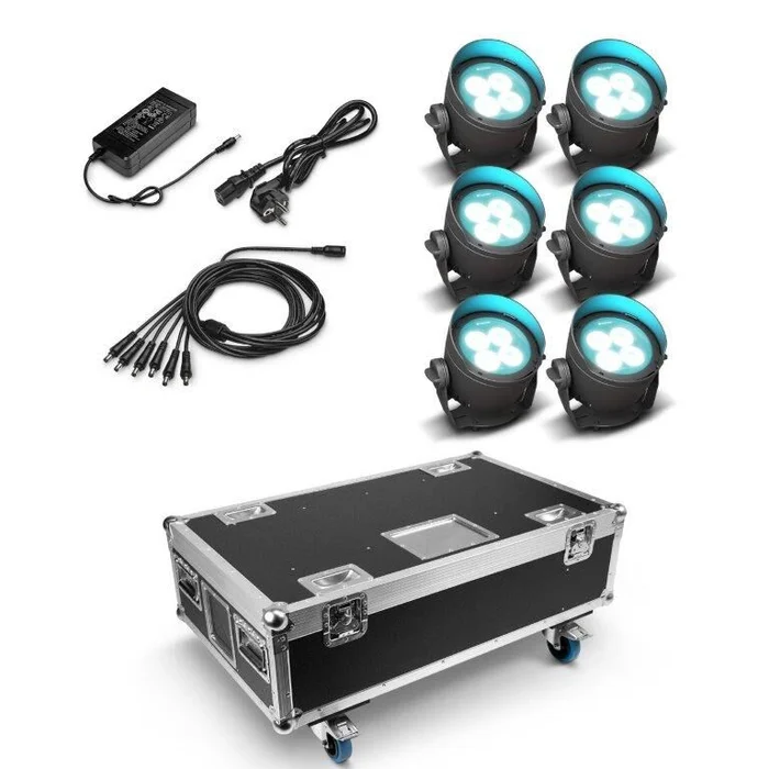 Cameo DROP B4 Touring Set 6er Set inkl Flightcase mit Netzteil