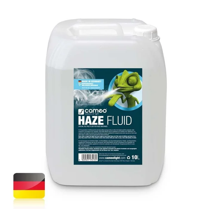 Cameo HAZE FLUID 10 L – Hazefluid für feine Nebeldichte und lange Standzeit, ölfrei 10 L