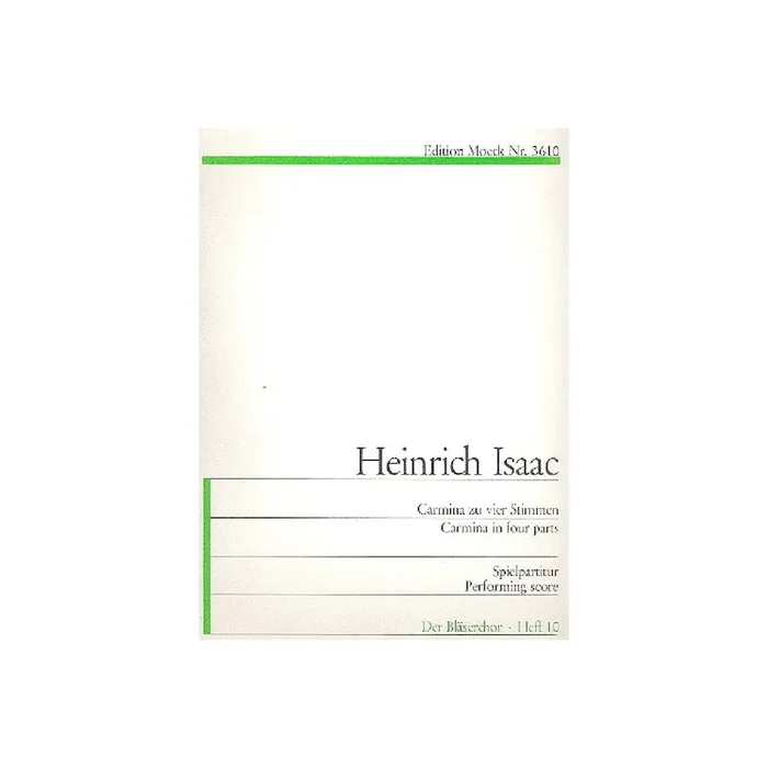 Carmina zu vier Stimmen