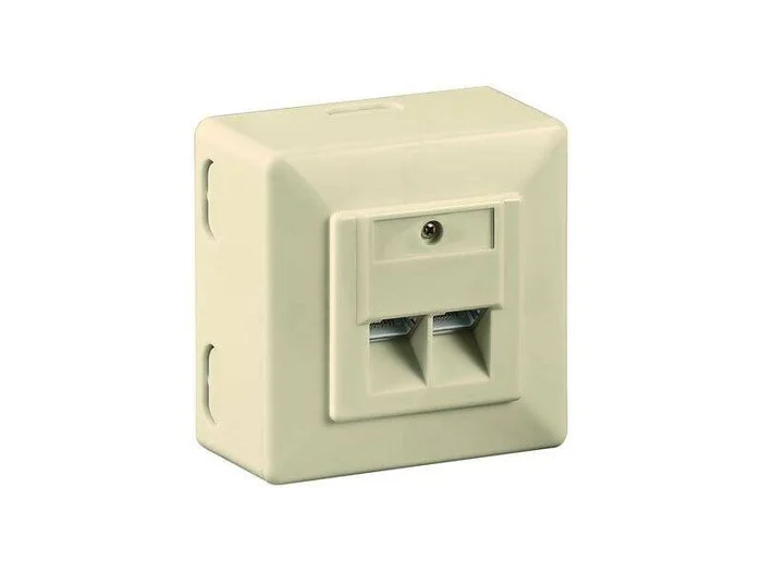 CAT 6 Universaldose 2xRJ45, geschirmt, Anschluß : LSA+ Lose Ware