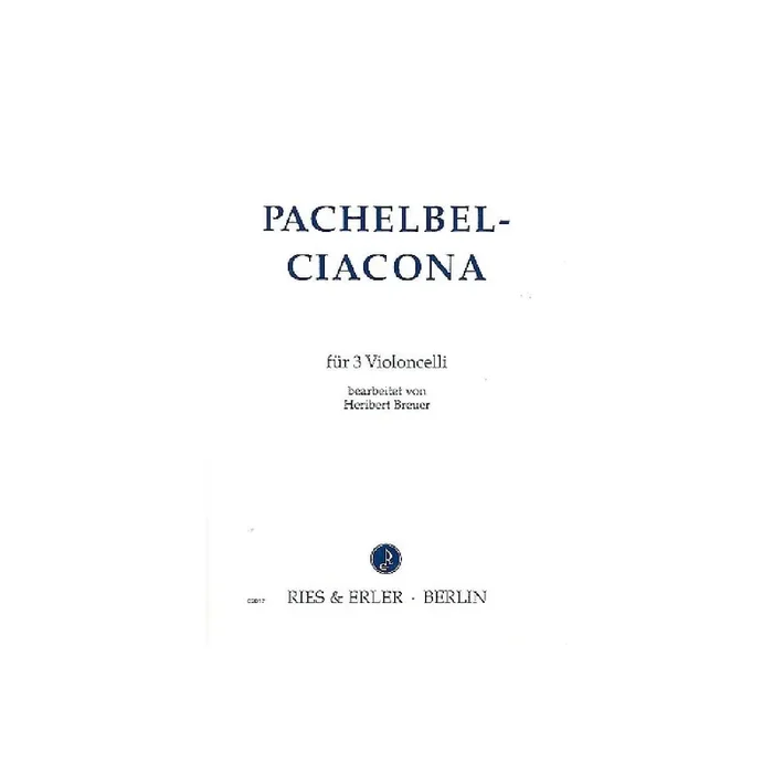 Ciacona für 3 Violoncelli