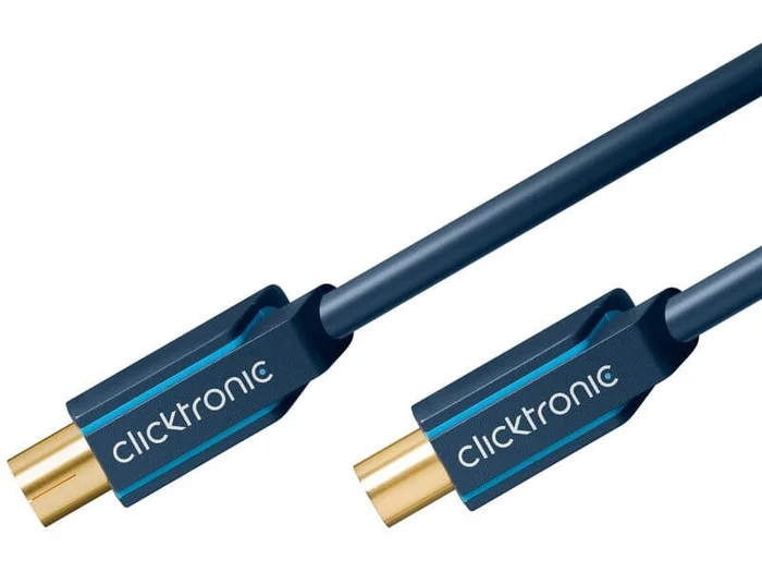 Clicktronic Casual Antennenkabel (KOAX-Stecker/KOAX-Kupplung), 15,0m Koaxialkabel