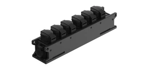 CONTRIK CPPSF6RD-TT – IN: 1 x powerCON® TRUE1® TOP – OUT: 6 x Schuko Typ F IP54 powerBOX 2