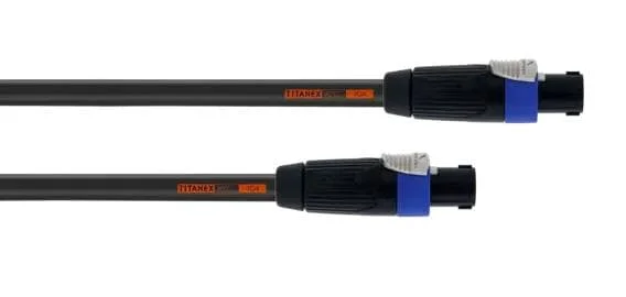 Cordial CLA1.5LL44 – 4 x 4.0 mm², 1,5 meter Lautsprecher Line Array Kabel, Titanex, Speakon