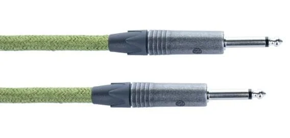 Cordial EcoHEMP 3PP – 3,0 m, NEUTRIK 2 x Klinke 6,3 mm mono retro