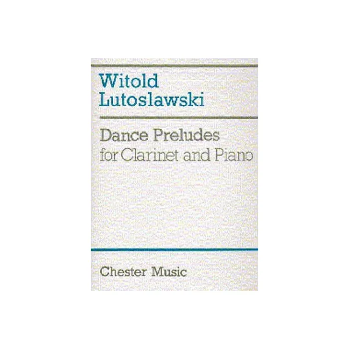 Dance Preludes for clarinet and