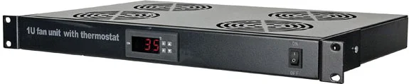 DAP 1U Lüftereinheit mit 4 Lüftern und Temperaturkontrolle
