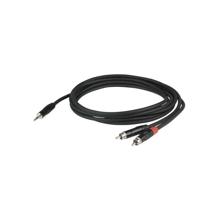 DAP – FLX30 – Stereo mini jack auf 2 x Cinch-Stecker 1,5m versenkter Anschluss