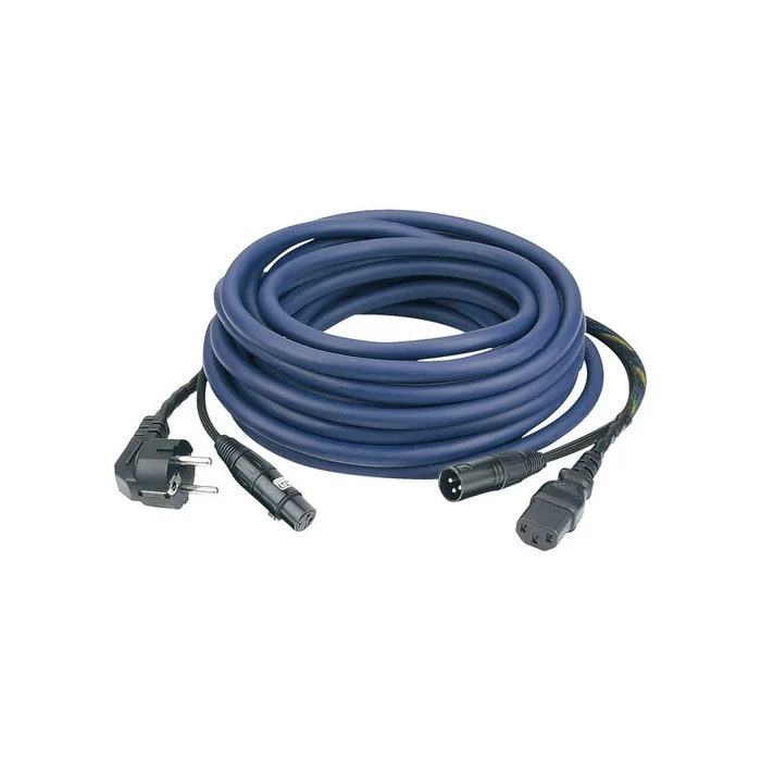 DAP – FP08 – Schuko/XLR F – IEC/XLR M AUDIO Strom- und Signalkabel, 10m