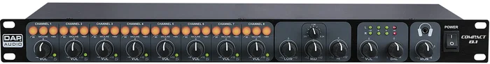 DAP-Audio Compact 8.1 8-Kanal-1U-Installationsmischpult – 1 Ausgang