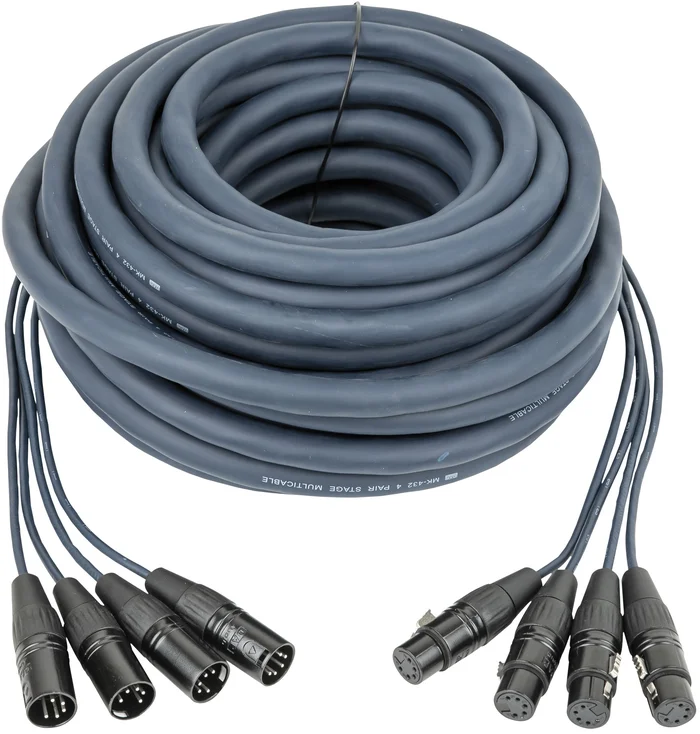 DAP-Audio DMX-Snake 4-fach 5-polig XLR 4-Universe – 15 m