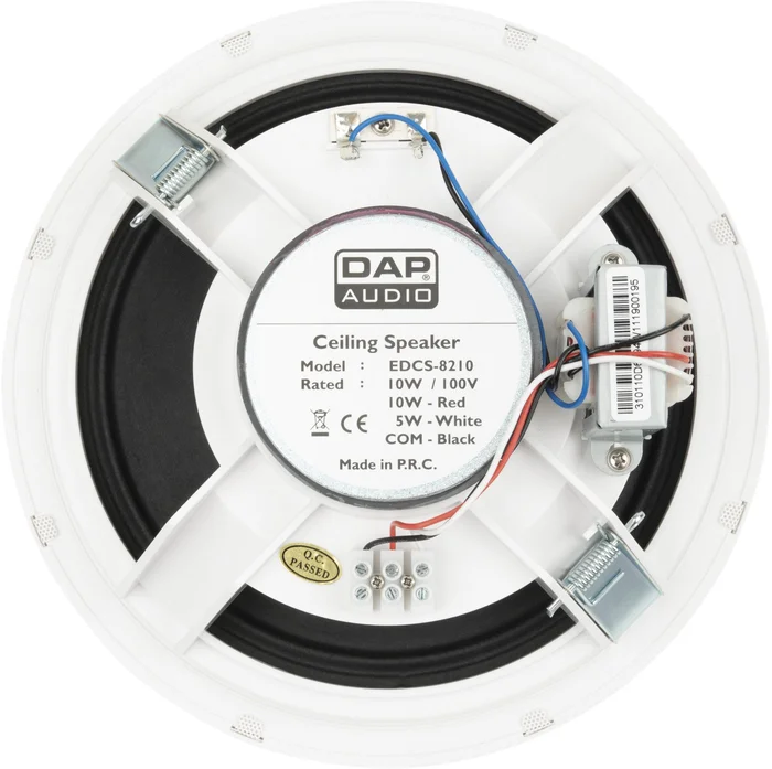 DAP-Audio EDCS-8210 Passiver 8-Zoll-Deckenlautsprecher – weiß – Bild 2