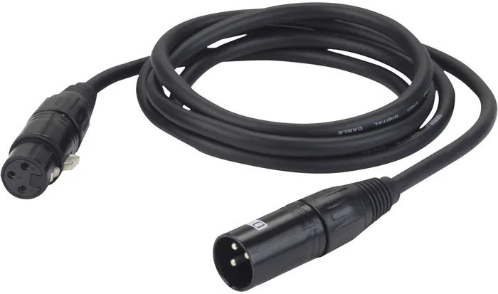DAP-Audio FL09 – DMX/AES-EBU XLR/M 3P auf XLR/F 3P, 3 m
