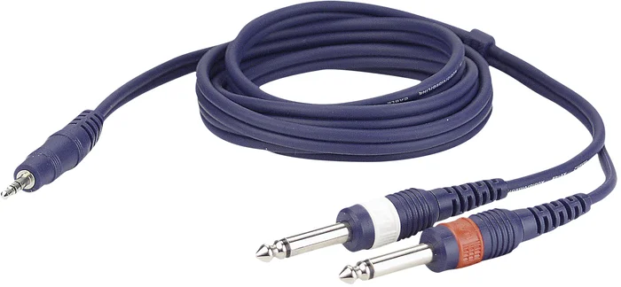 DAP-Audio FL31 – Stereo-Miniklinkenstecker auf 2 Mono-Klinkenstecker L/R, 1,5 m