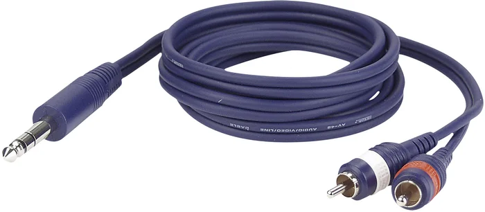 DAP-Audio FL35 – Stereo-Klinkenstecker auf 2 Cinch-Stecker L/R, 6 m