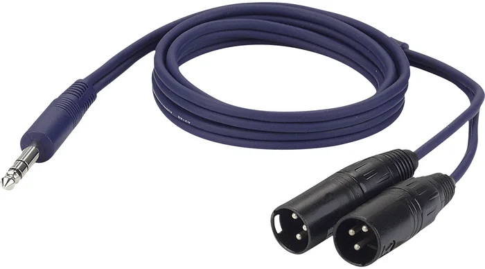 DAP-Audio FL36 – 2 x symmetrischer XLR-3-Pin-Stecker auf Stereo-Klinke, 1,5 m