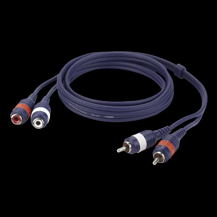 DAP FL27 – 2 RCA male L/R to 2 RCA female L/R 1,5 m