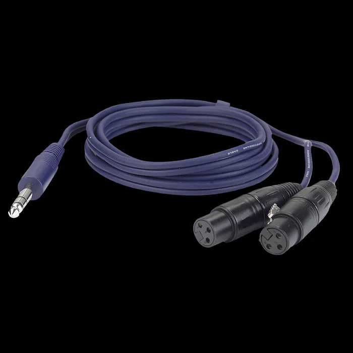 DAP FL37 – 2 x bal. XLR 3P, female to Jack stereo 1,5 m