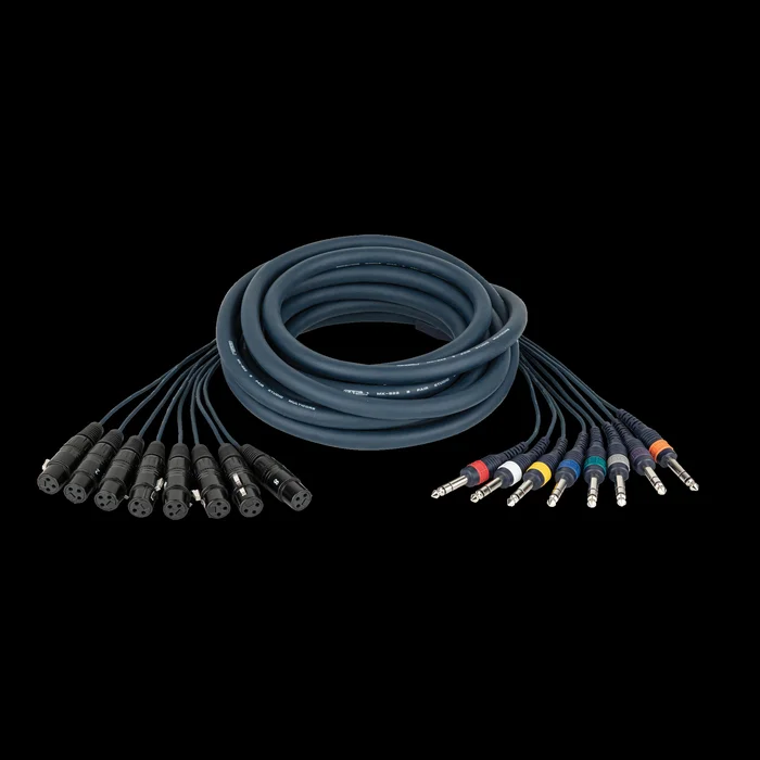 DAP FL67 – 8 XLR/F 3P to 8 Jack stereo 6 m