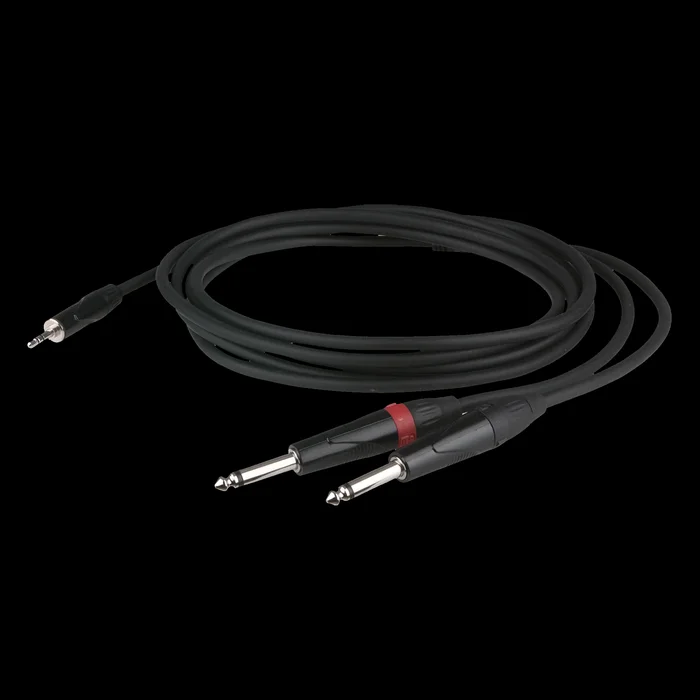 DAP FLX31 – stereo mini-jack to 2 mono Jack L/R 3m versenkter Anschluss