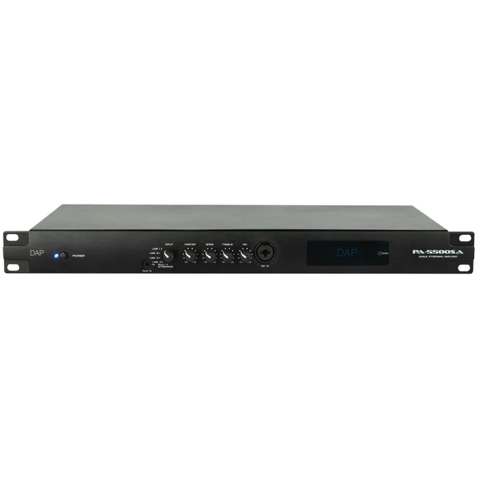 DAP PA-5500SA 1U-Internetradio mit 460-W-Verstärker, BT 5.0, Mikrofon/Line-In und USB/MP3/Netzwerk-Audio-Player
