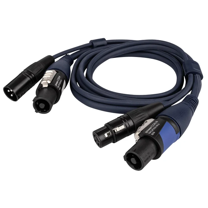 DAP powerCON/XLR M – powerCON/XLR F – DMX / Strom – 3 m