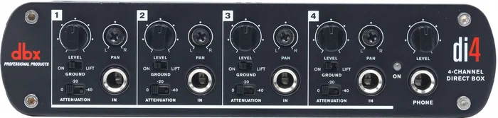 dbx Di4 Aktive 4-Kanal DI-Box mit Line-Mixer