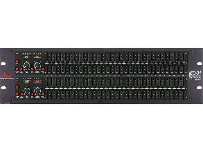 dbx IEQ-31 Digitaler grafischer Equalizer, 2x 31, 1/3 Oktaven-Bänder