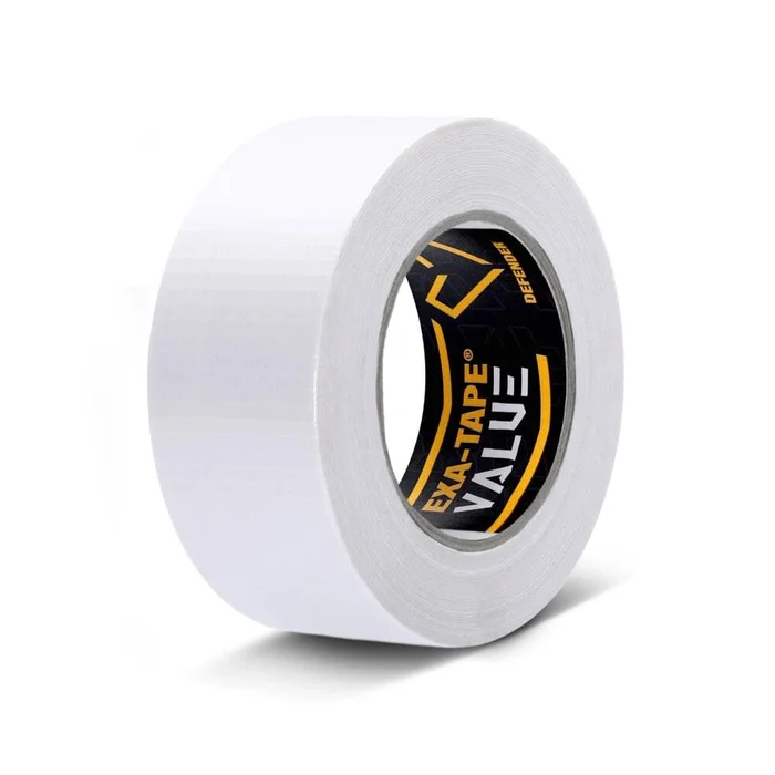 Defender EXA-TAPE-VALUE W 50 – Gewebeklebeband, Weiß, glänzend, 50 mm x 50 m