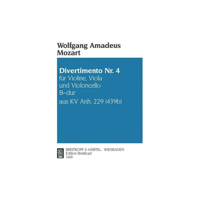 Divertimento Nr.4 KV Anh.229 (439b)
