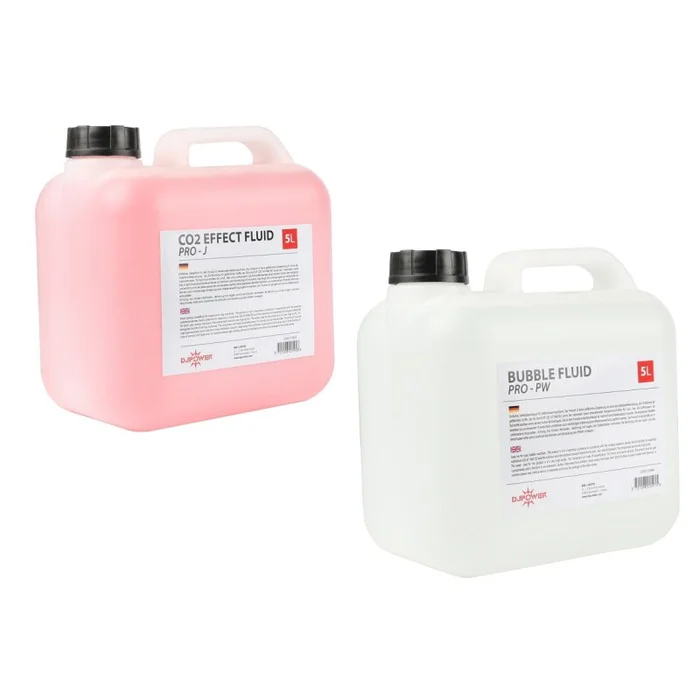DJ POWER Bubble Fog Fluid-Set – 5L Pro-J Hazerfuid + 5L Pro-PW Seifenblasenfluid