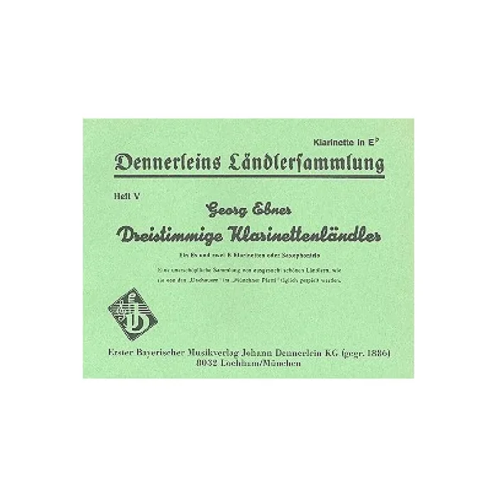 Dreistimmige Klarinettenländler Band 5