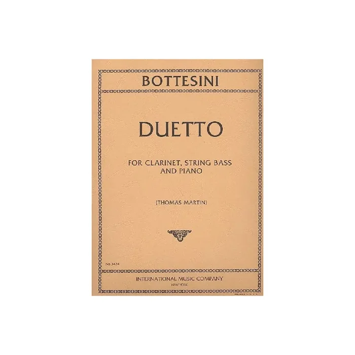 Duetto for clarinet, string bass and
