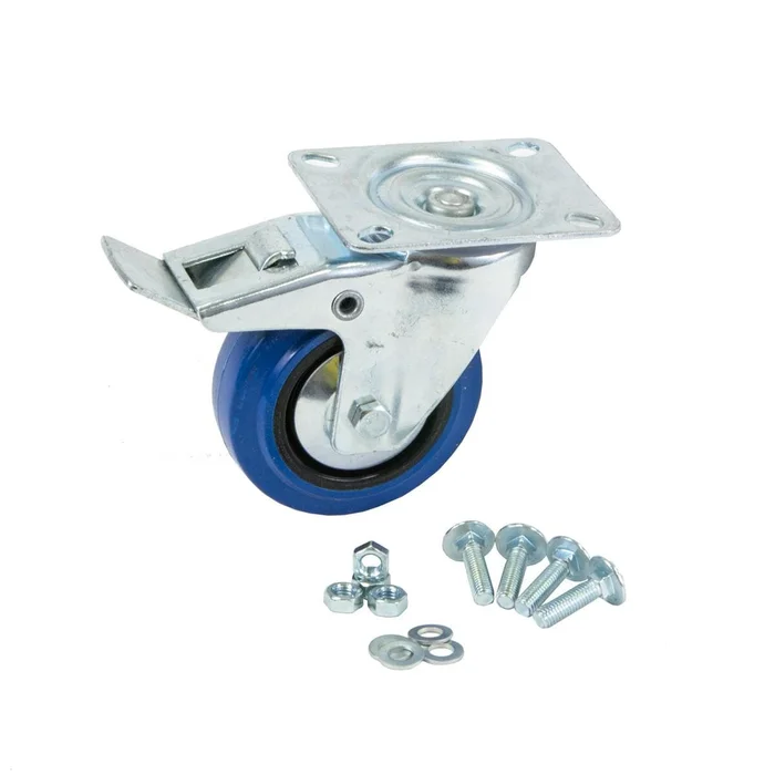 DURATRUSS Blaues Rad mit Bremse, inkl. Schraubensatz